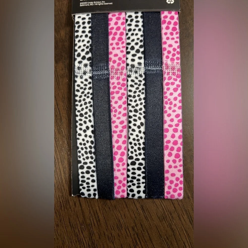 Girls Under Armour 6 Pack Graphic Headbands